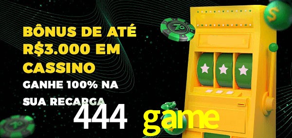 444 game melhor bônus de depósito
