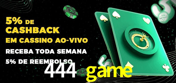 Promoções do cassino ao Vivo 444 game